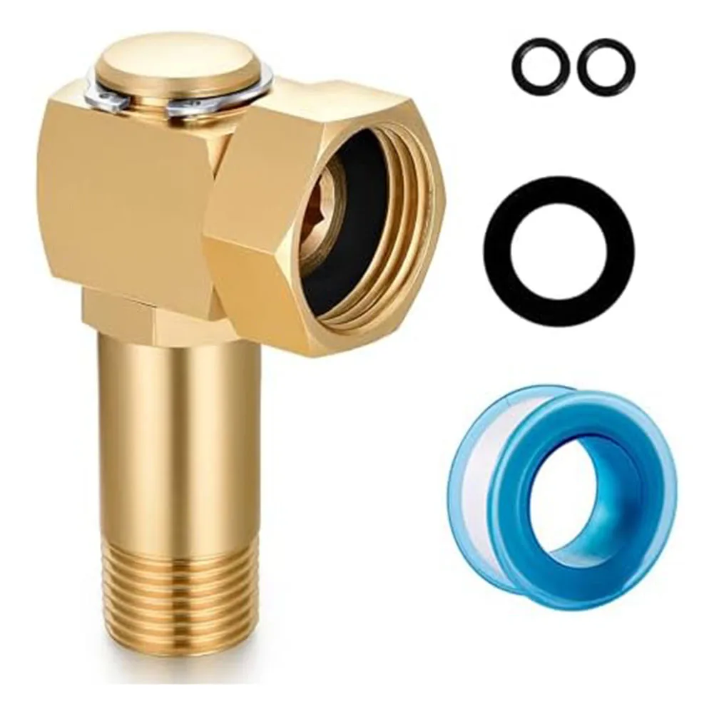 Brass Garden Hose Reel Replacement Parts with 1 Connector 3 Washers and 1 Roll of Raw Rubber for Efficient Irrigation