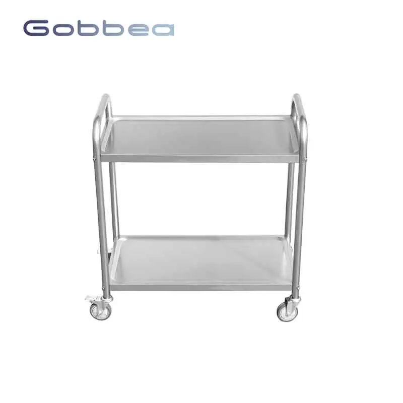 custom.Guanbai Industrial 201 Stainless Steel Wine Serving Cart Liquor Trolley Drink Cart Food Trolley