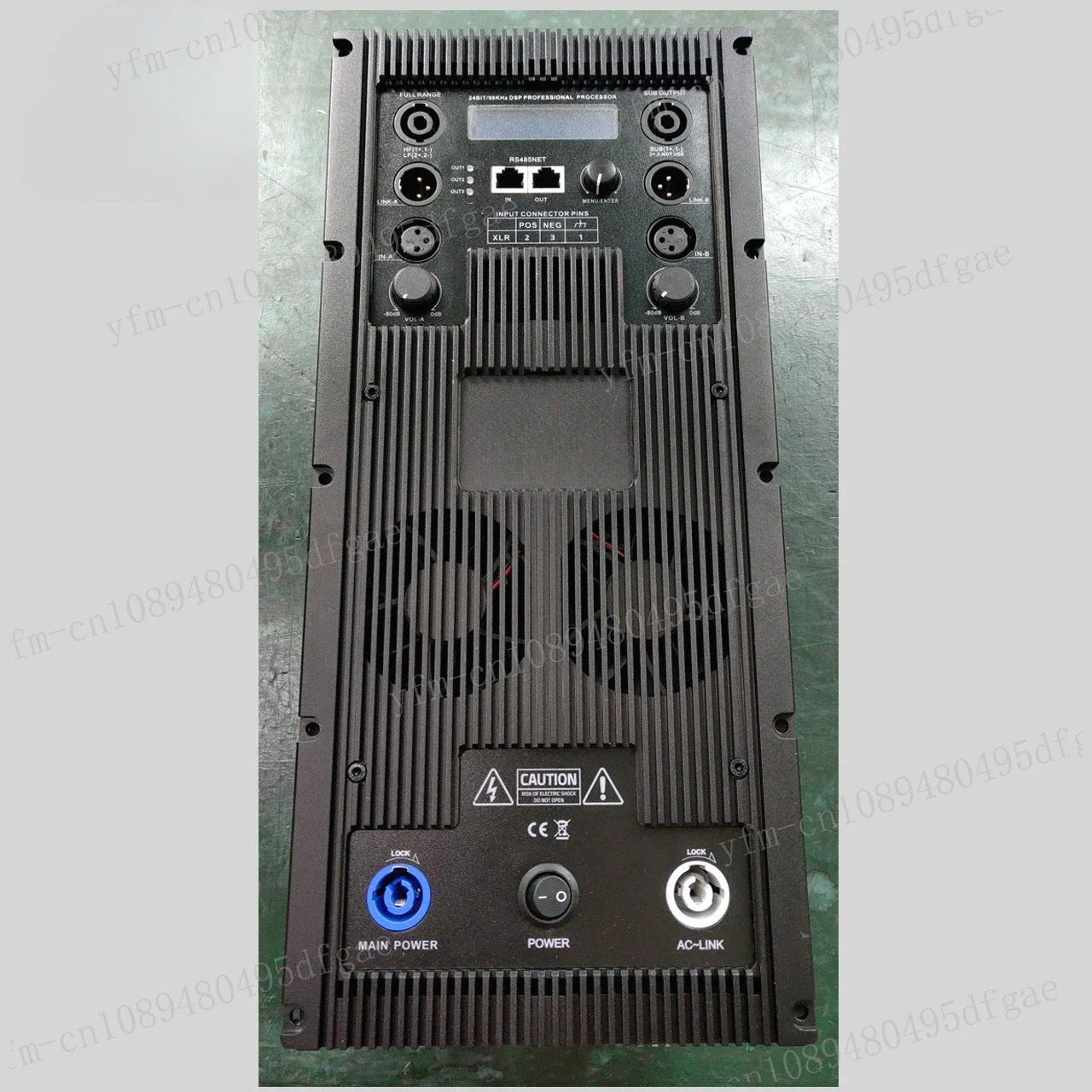 3 way amplifier 2 x 1000W + 3000W line array speaker subwoofer Class D amplifier module with DSP Audio Processor