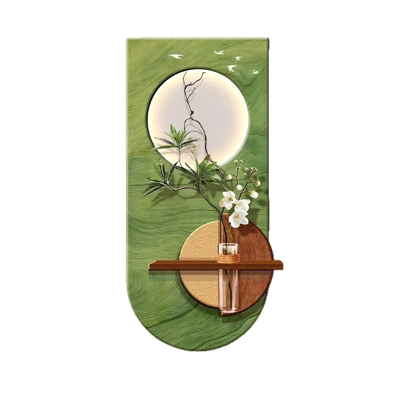 

Vase Hydroponic Green Plants Enter The House and Are Opposite The Door Decorative Paintings on The Porch Ancient Style 2025