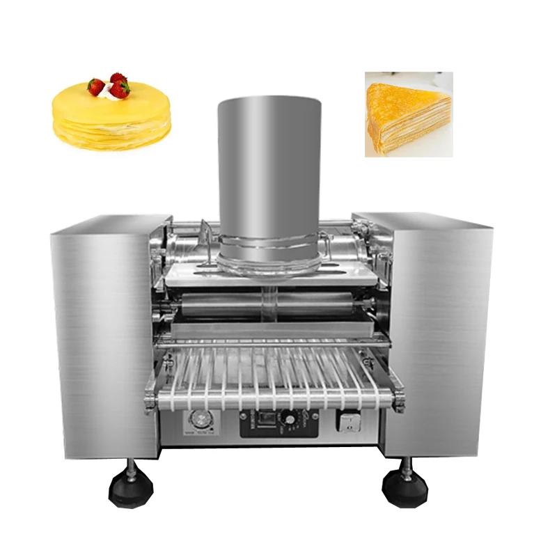 Automatic Mille Crepe Cake   Maker Crepe Machine Commercial Baking Equipment