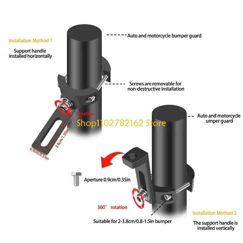 

547B Motorcycle Headlight Mount Bracket Motorbike Head Light Lamp Holder Support Adjustable 0.79'' to 1.5''