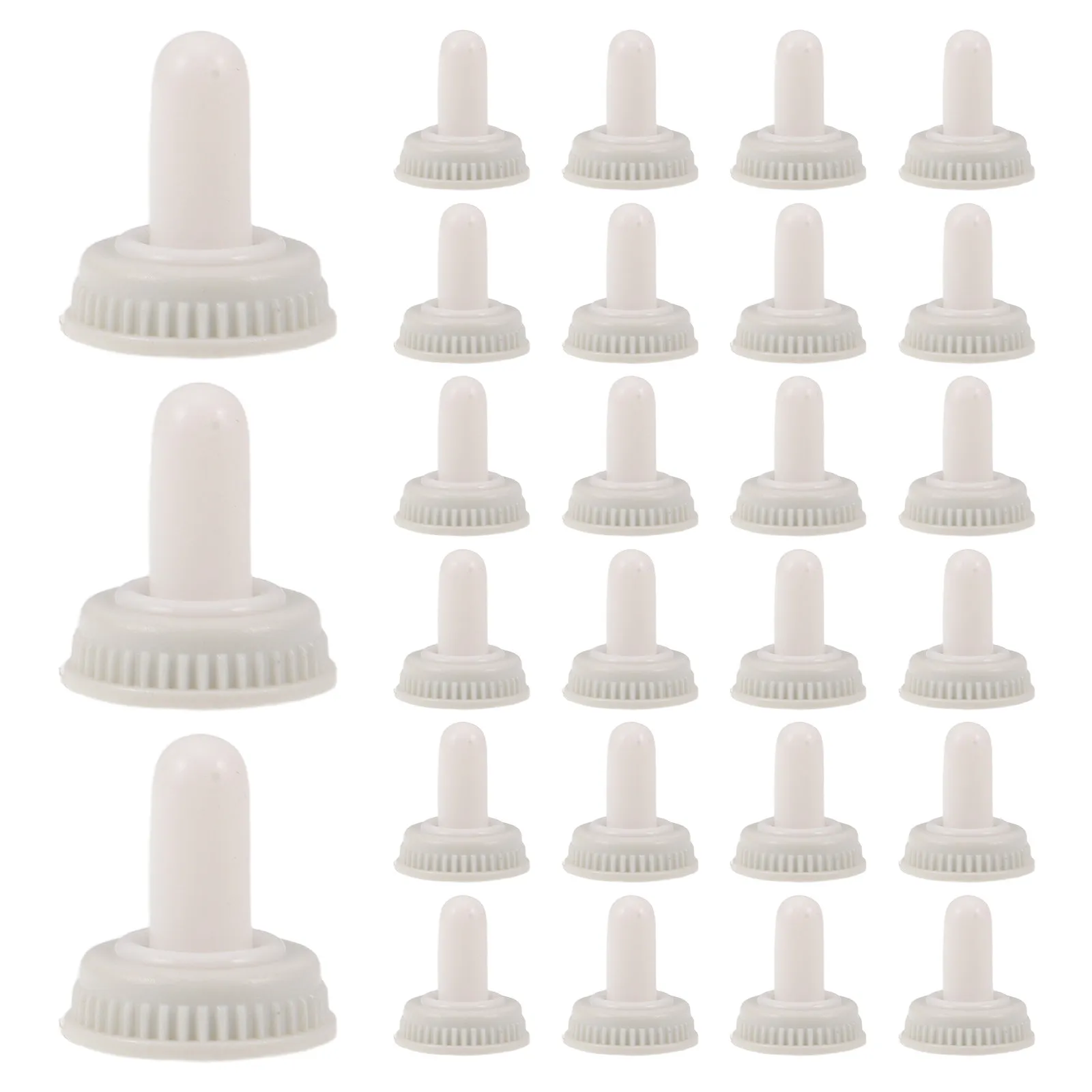 

50 шт. Защитные колпачки для тумблеров, водонепроницаемые, сверхпрочные, пылезащитные, белые, с резьбой 6 мм, для промышленного и морского применения, электробезопасные