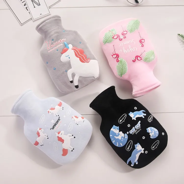 Mini Hot Water Bottle for Kids and Adults - Portable 350ml PVC Water Bag for Warmth and Comfort, Explosion-Proof