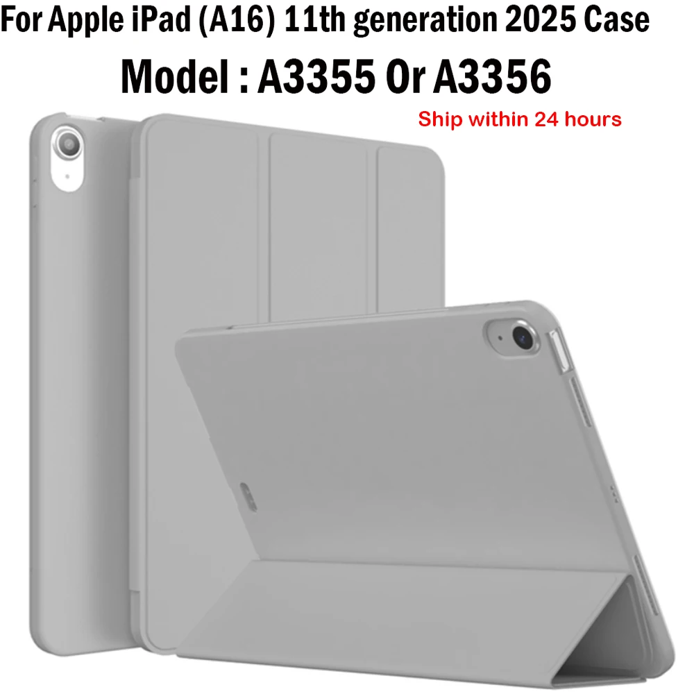 

Для Apple iPad 11-го поколения A16 11 "2025 Магнитный чехол для планшета для сна/пробуждения для iPad 11-го поколения 10,9 дюймов A3354 A3355 A3356 Чехол