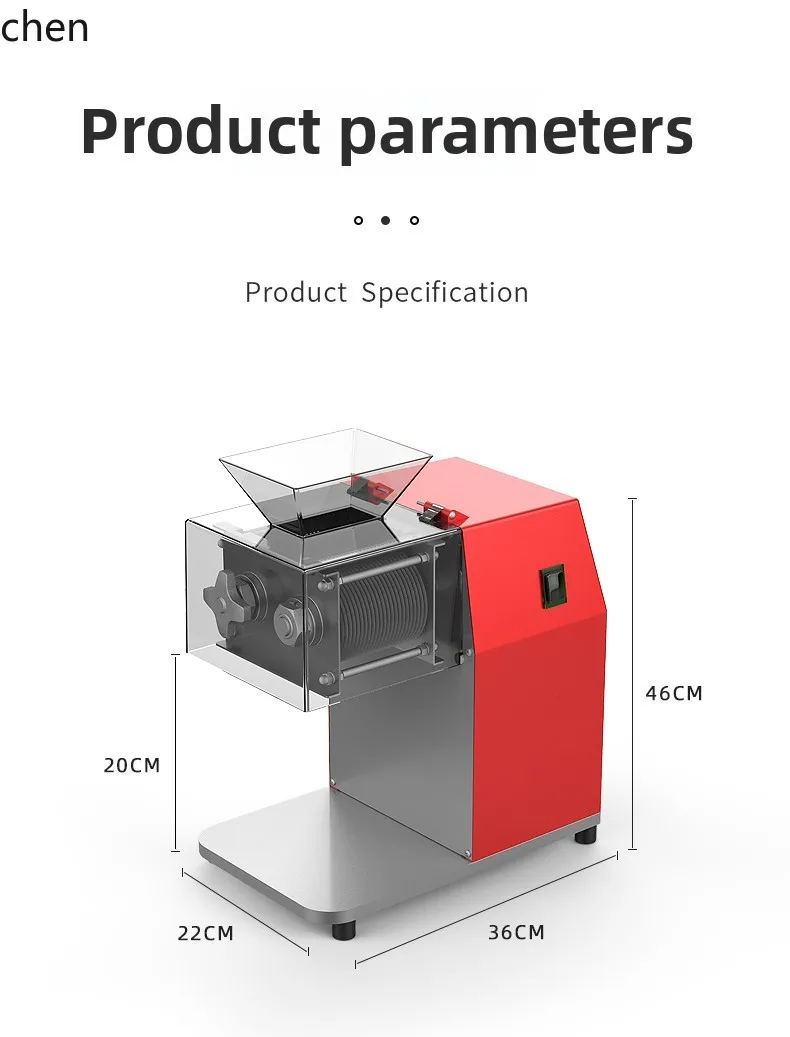 Affettatrice da tavolo elettrica automatica multifunzionale ZML ad alta potenza in acciaio inossidabile