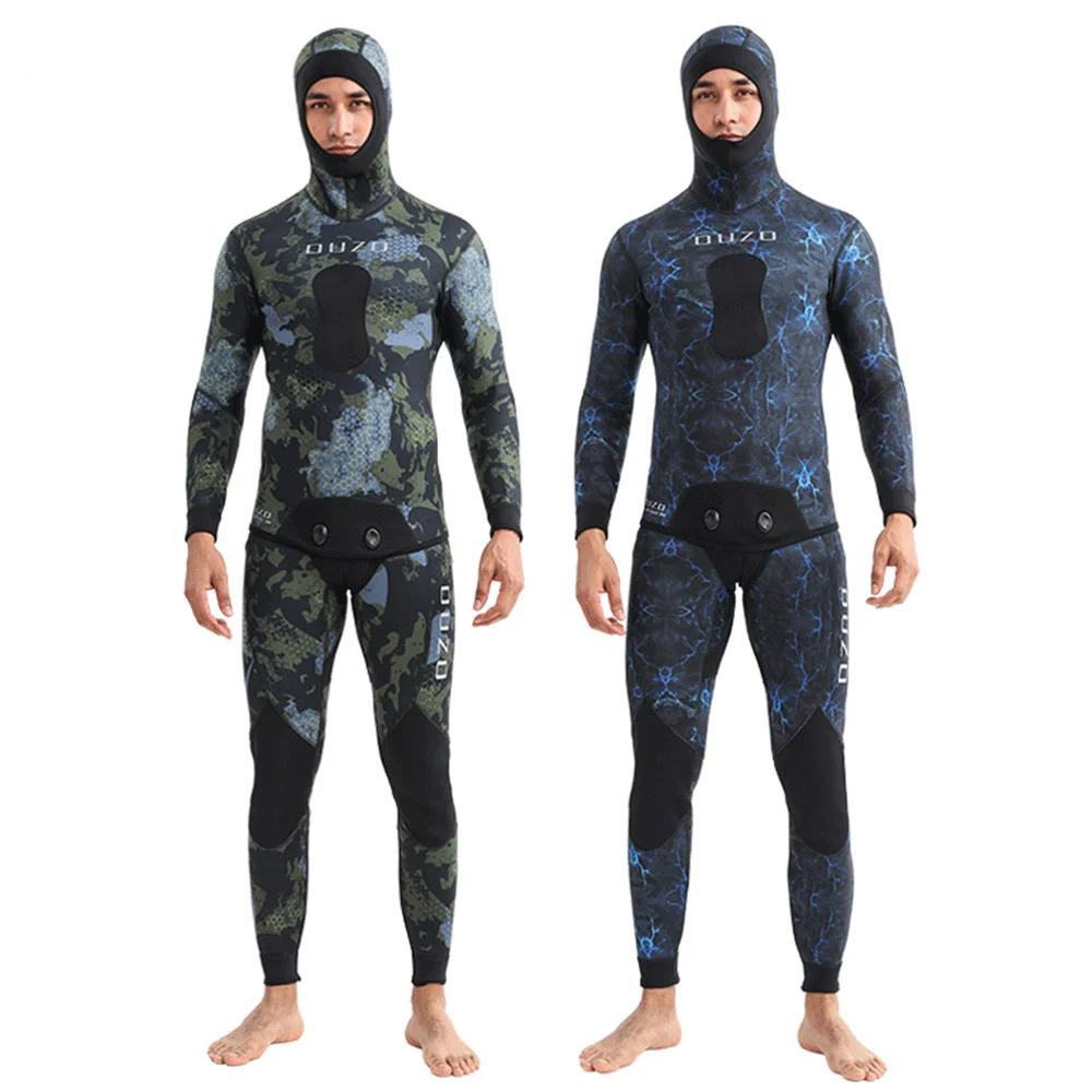 Neoprene Wetsuit  Surf Suits 3mm/1.5mm Men Diving Suit Underwater Spearfishing Pant Top Fullbody Camouflage Free Diving Wetsuit