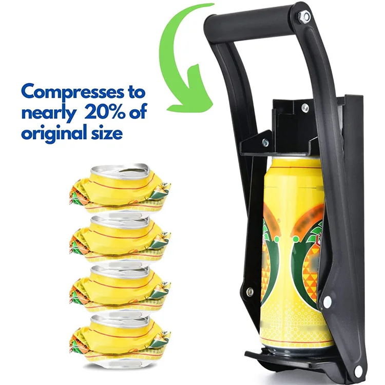 16 أوقية يمكن كسارة الحائط اليد قابلة للسحب آلة الضغط آلة تسطيح فتح صانع زجاجات فحم الكوك