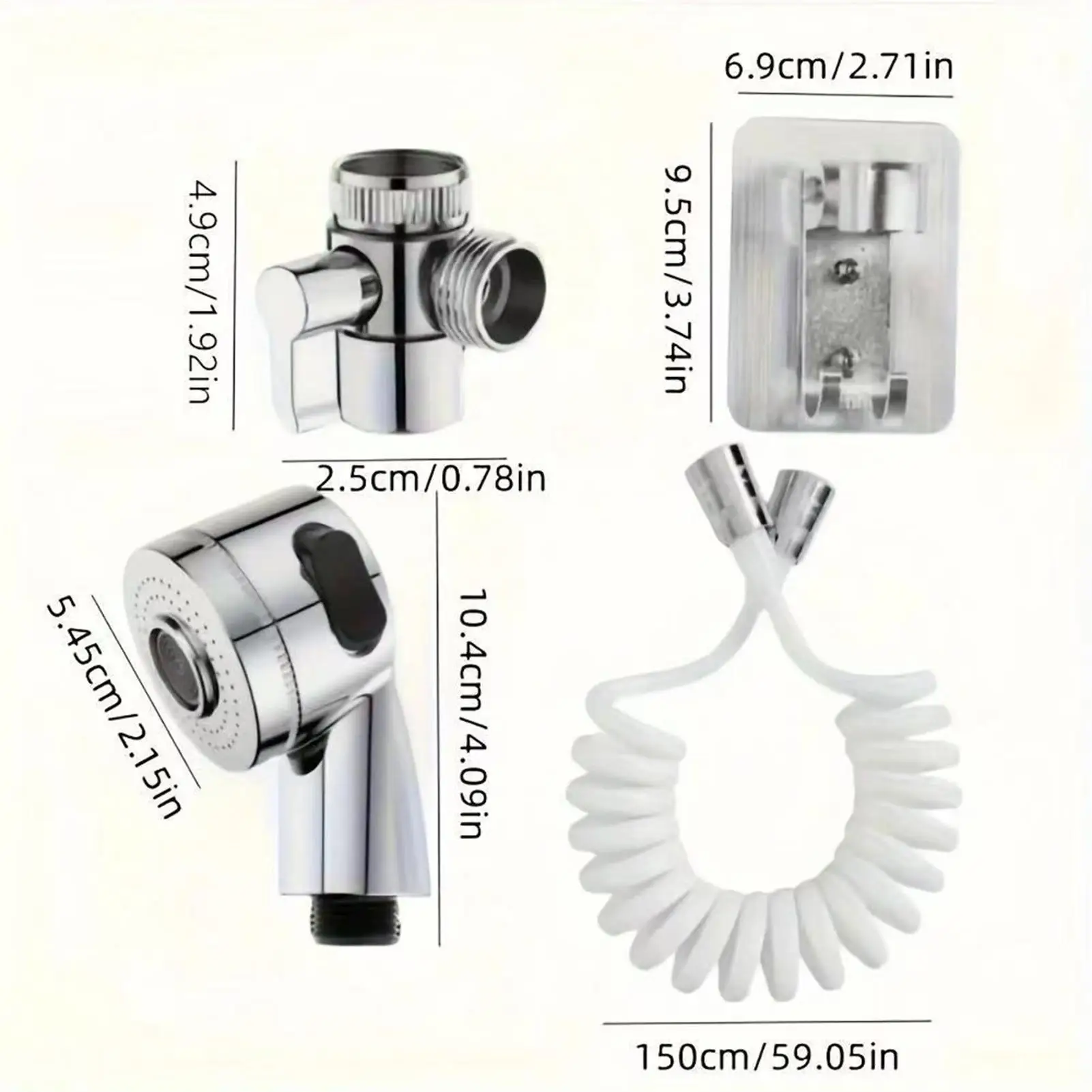 Sink Attachment For Faucet Kitchen Sink Handheld Sprayer Attachment Set Shower Hose Stand Head Adapter Set For Utility Room Pet
