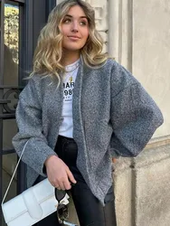 Fashion Casual Jacket Women Single-Breasted Long Sleeve Loose Cardigan Coat Female 2025 New Spring Solid Color Pocket Outerwear