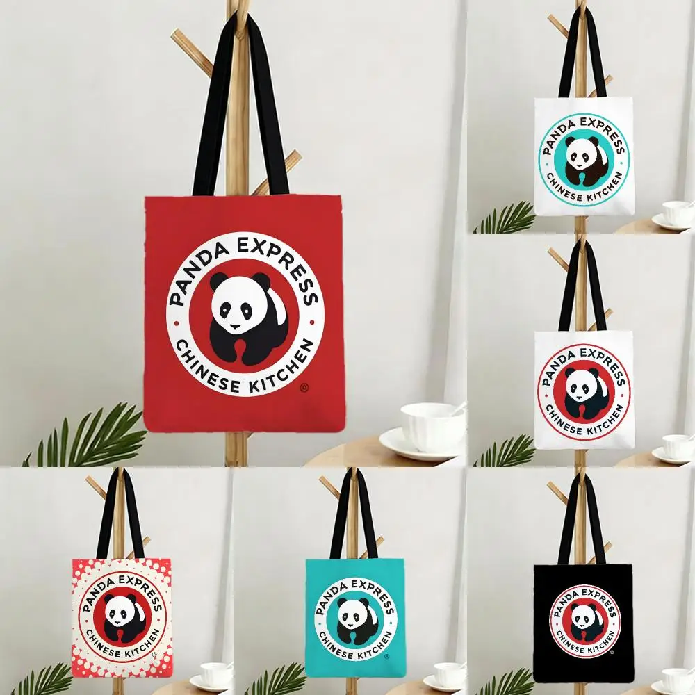 Brand Food Panda Express Storage Bags Bags Series Print Bag Lightweight Shoulder Daily Shopping Bags