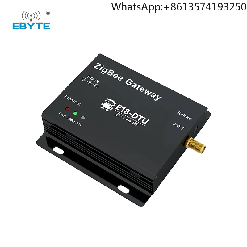 

Ebyte E18-DTU(Z27-ETH) ZigBee шлюз с адаптивной скоростью сети, сетевой радиочастотный приемопередатчик, модуль Zigbee