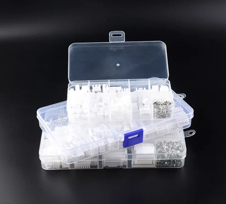 230pcs XH-2.54MM Kit Header Connector Housing Male And female+Terminals TJC3 Wire Cable Adaptor Shell Kits 5P 4P 3P 2P Pin Pitch