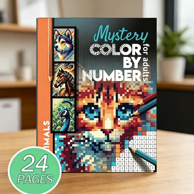 Livre de coloriage numérique Mosaïque Fantastique pour adultes – Soulagement du stress, pleine conscience, art-thérapie – Motifs uniques pour hommes et femmes