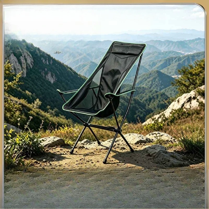 Outdoor Camping Camping Chair Ultra Light Fishing Chair Portable Beach Leisure Folding Chair