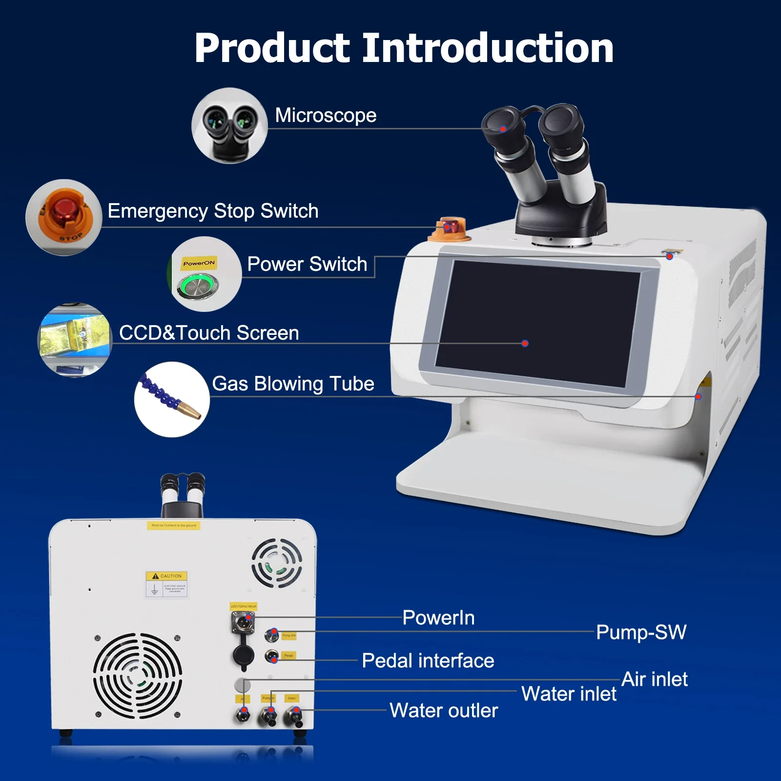 Gold Silver Copper Laser Welder High Quality Portable Spot Welding for Jewellery Precision Metalworking