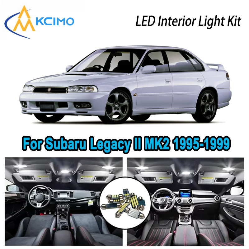 

For Subaru Legacy II MK2 1995-1999 1996 1997 Premium Bright LED Interior Dome Map Trunk Light Kit Car Led Lamps Canbus No Error