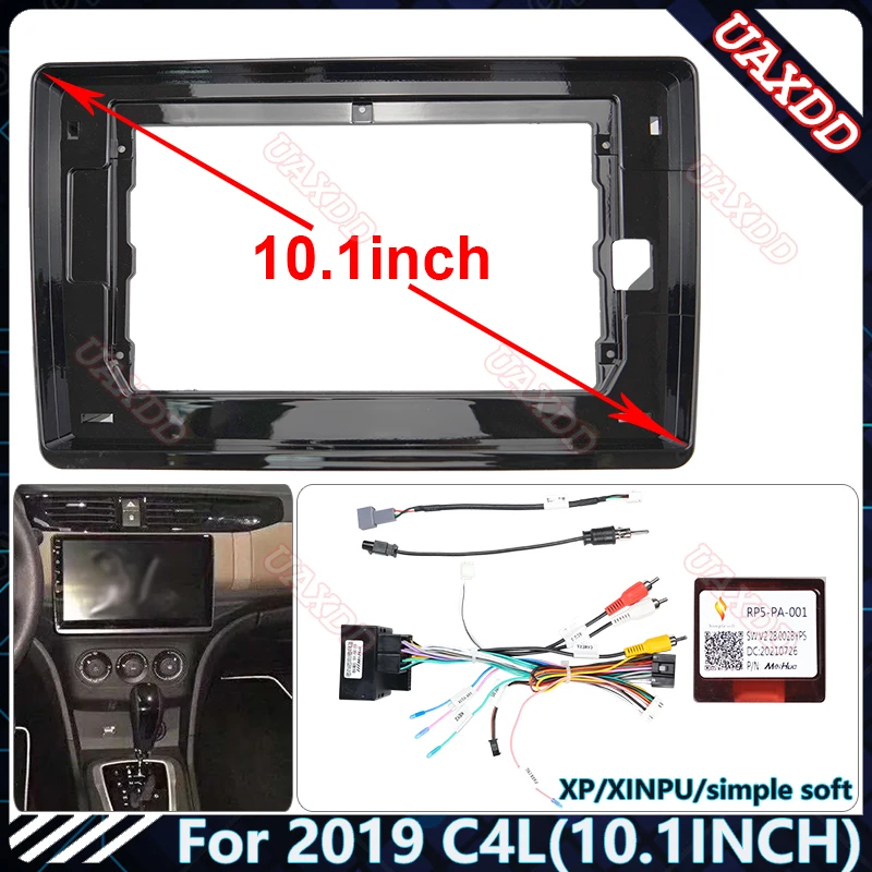 For 2019 CITROEN C4L 10.1INCH Car GPS Radio Android stereo Harness screens accessories navigation dashboard cables frame canbus