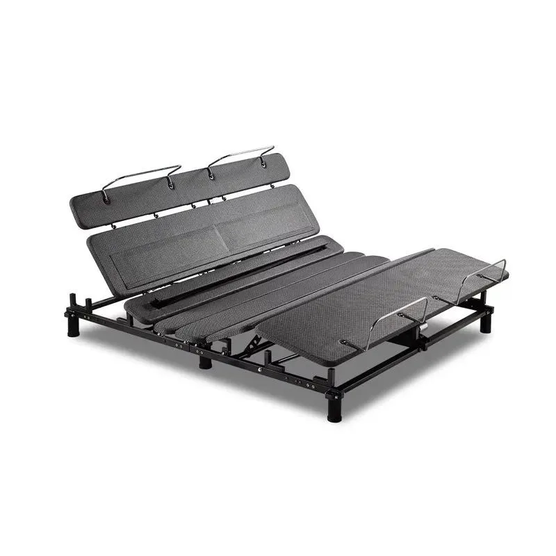 Modern Electric Adjustable Bed with Massage Headrest and Waist Support Zero Gravity Split King Size Head and Foot Separation