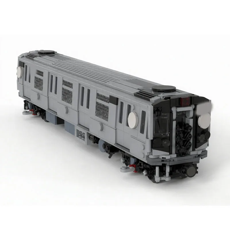 MOC-271847 Building Block City Service Subway Train Construction Model, 1494 Pieces Birthday Toy Holiday Christmas New Year Gift