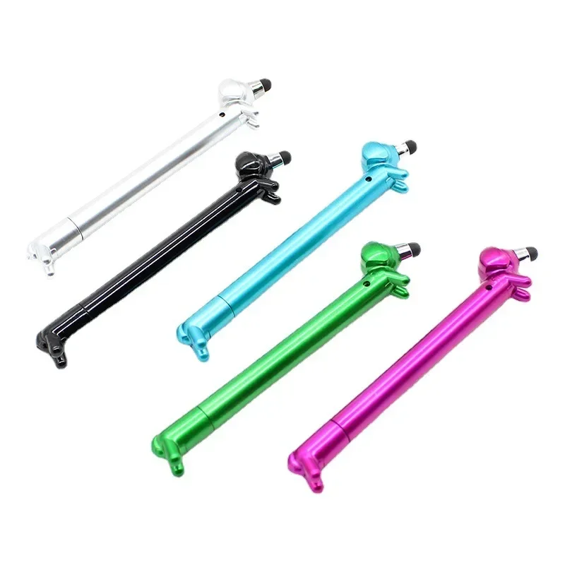 A40PCS Cartoon Cute Dog Shape Capacitor Pen Creative Stationery Ball Pen Novelty Gift Phone Screen Touch Pen