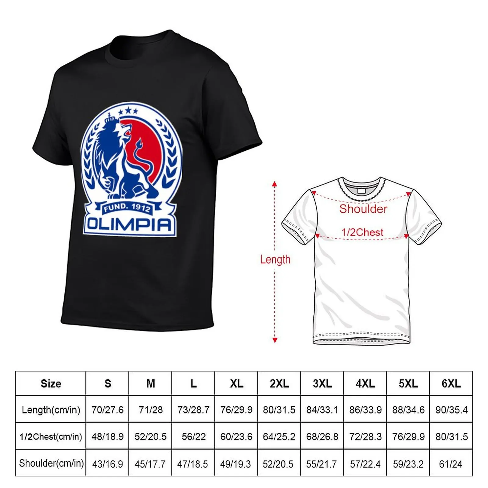 Club Deportivo Olimpia T-Shirt sports fans heavyweights oversizeds t shirts for men graphic