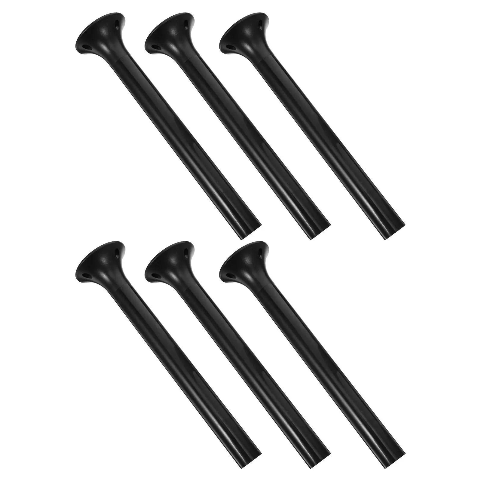 6Set Garden Light Ground Stake Stable Round Base Torch Light Support Pole Replacement Pole for Outdoor Flame Lamp Garden Torch
