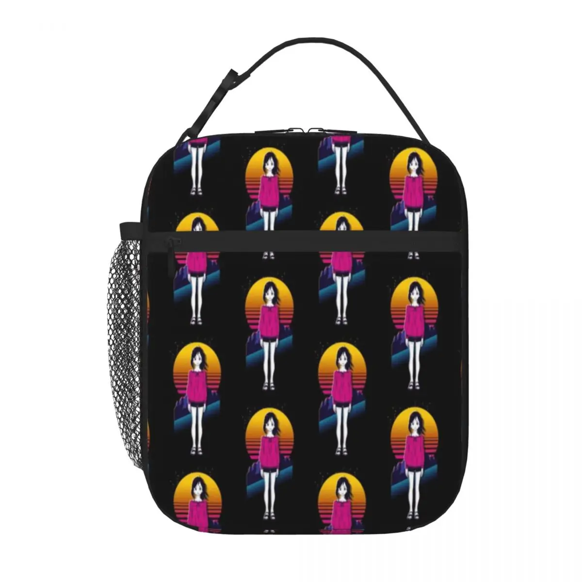 Hot Sale Orbital Children - Mina Misasa 80s Retro Nautical Insulated Tote Garden Party Lunch Carrier
