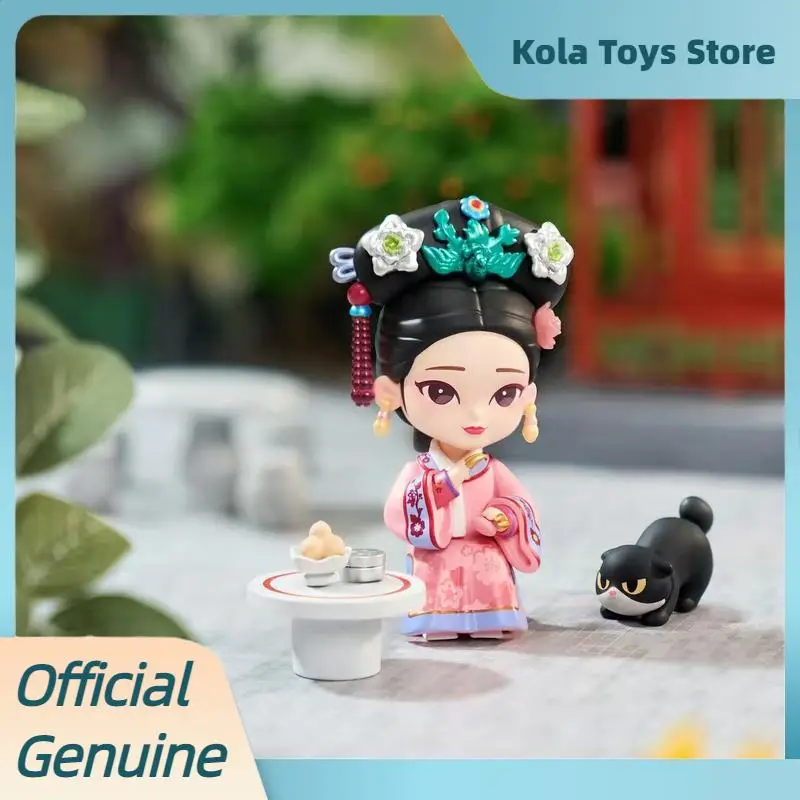 Genuíno lenda de zhen huan v4 série caixa cega chineses estilo estatueta de ação ornamentos brinquedos caixa mistério presente aniversário da menina