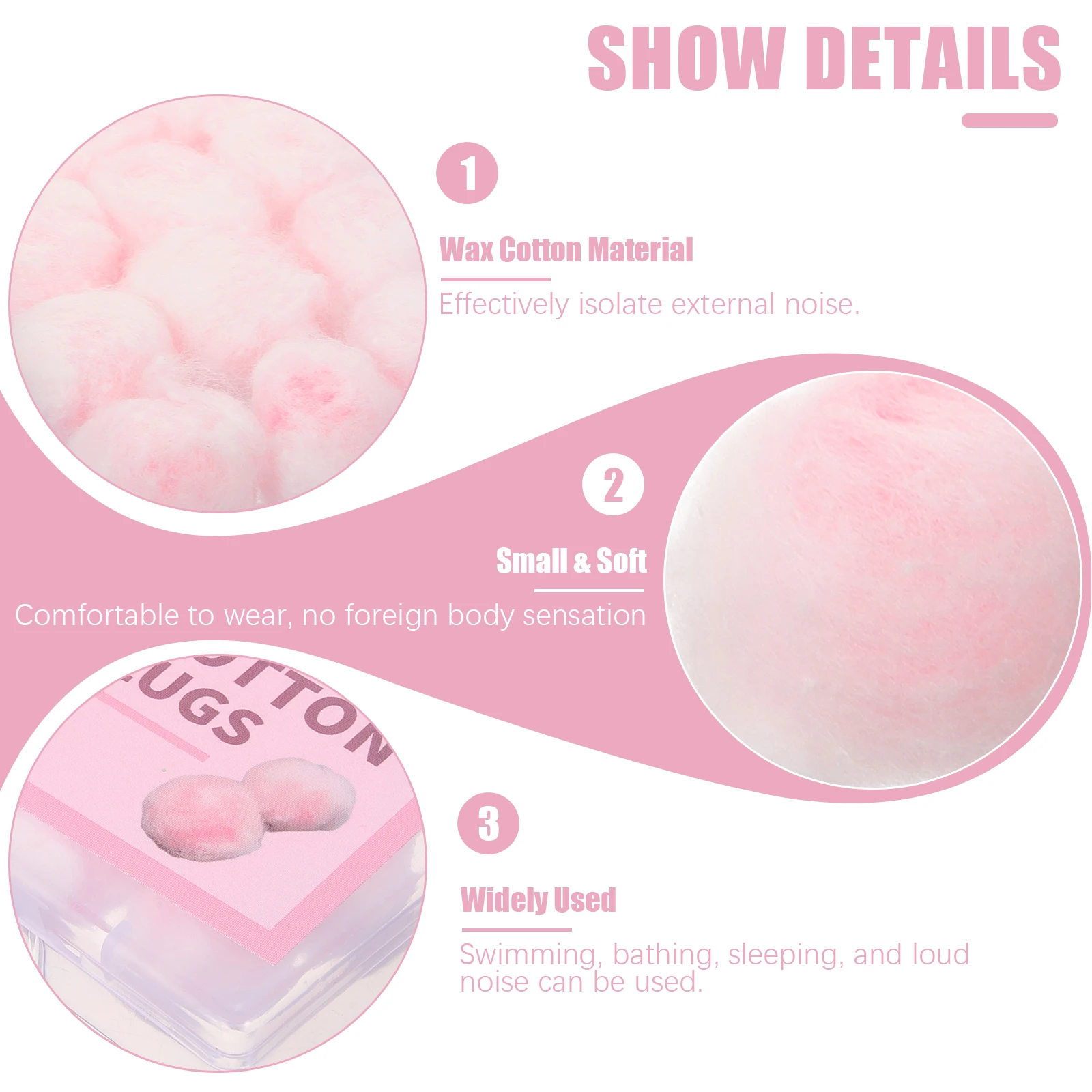 

12pcs Sleeping Ear Plugs Wax Material Noise Cancelling Comfortable Fit Sound Insulation Travel Use Lightweight Soft for Sleep