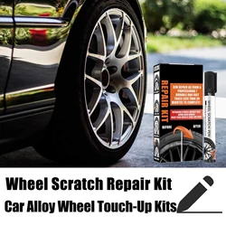 Car Wheel Rim Scratch Repair Kit Universal Markers And Fillers Black For Rims Quick & Easy To Use Car Paint Accessories