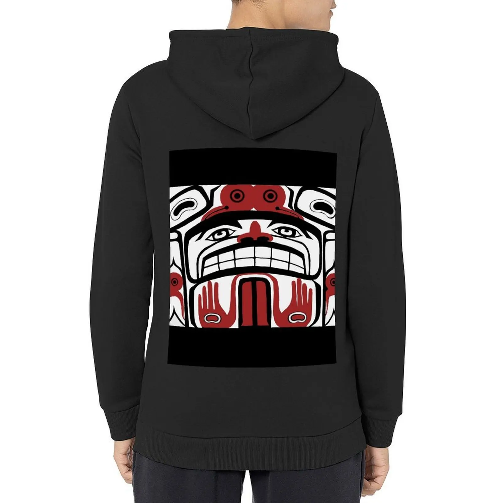 

Northwest Native American Blanket Box Panel Hoodie winter clothes japanese style autumn clothes hooded shirt designer hoodies