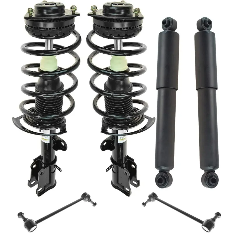 Christmas.Front and Rear Suspension Kit Complete Strut & Coil Spring Assembly Shock Absorber Sway Bar Stabilizer Link Compatible