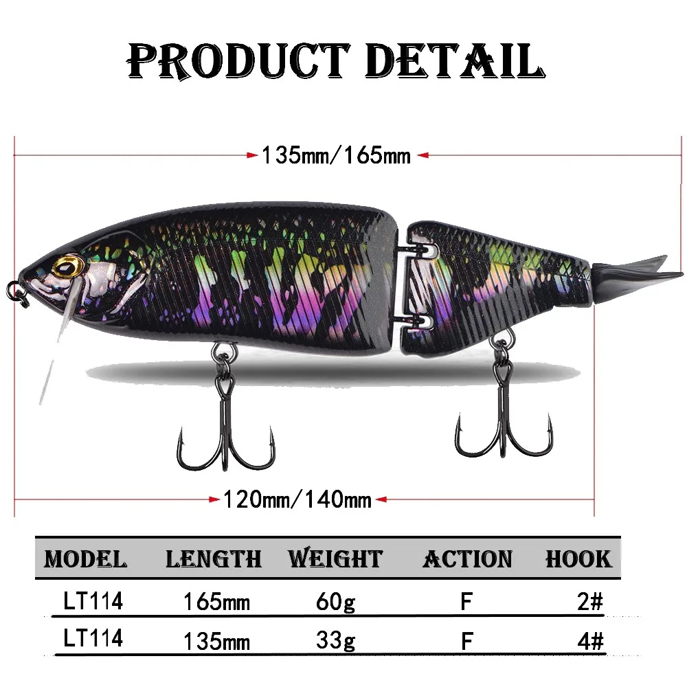 2026 DRT Klash 9 Swimbait 135mm 33g Floating for Muskie Zander