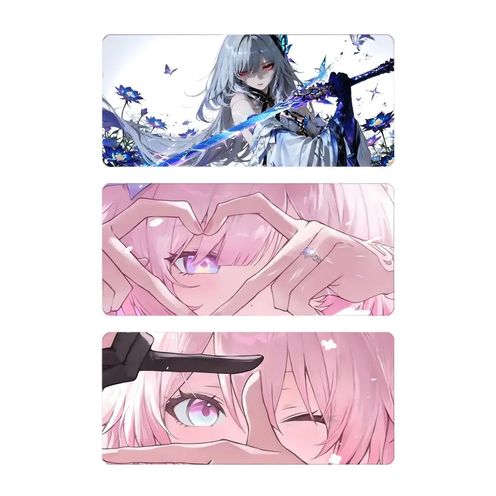 game fantasy H-Honkai Star Rail Honkai Star Rail Mouse Pad Mousepad Large Gaming LockEdge Thickened PC Table Desk Mat