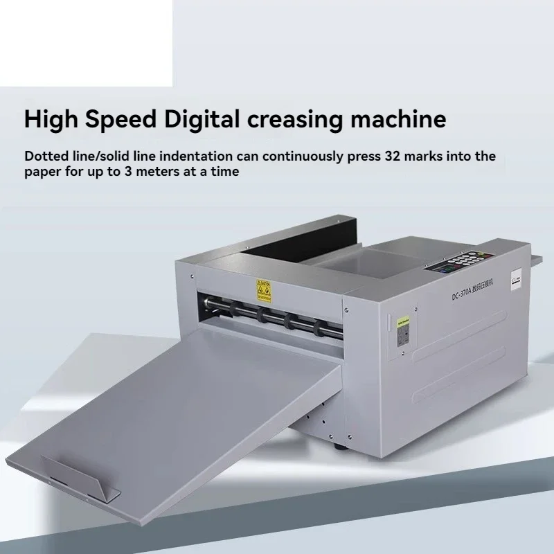 Creasing Machine for Business Cards, Greeting Cards, and Book Spines – 370A Electric Digital Perforating and Creasing Machine