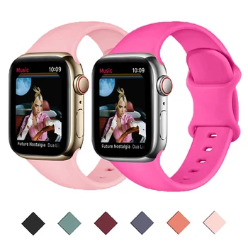 애플 워치 밴드용 스트랩, 바비 핑크 팔찌, iWatch 시리즈 8, 7, se, 5, 6, 44mm, 45mm, 41mm, 42mm, 40mm, 울트라 49mm 액세서리 