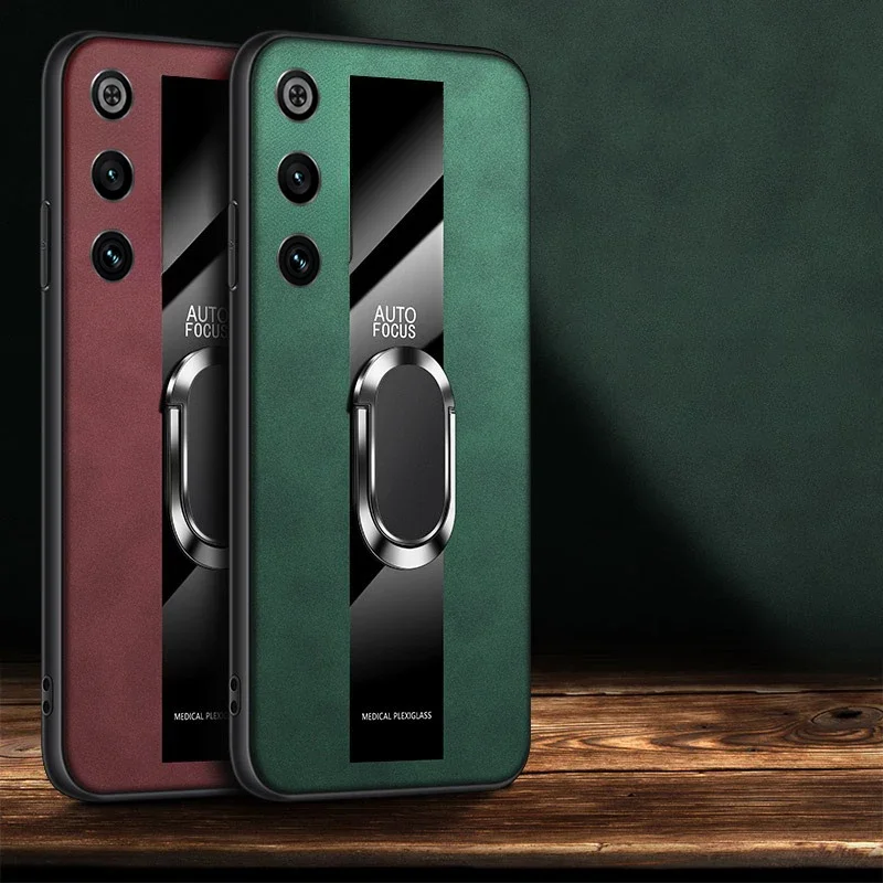 

For Red magic 10 Air 10 Pro Plus Case Magnetic Ring Phone Cover For Red magic 10 Pro Plus Air Luxury PU Leather Silicone Bumper