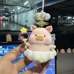Original Cartoon Doll Canned Pig Lulu Angel Lucky Pig Hanging Card Cute Trendy Play Handmade Model Ornament Gift For Kids Pendan