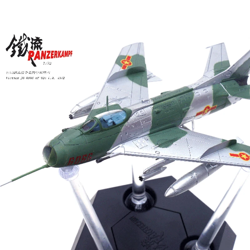 1:72 Scale 14640PK Vietnam Air Force J-6 Military Fighter Aircraft Model Diecast Alloy Static Display Souvenir Classics Toy Gift