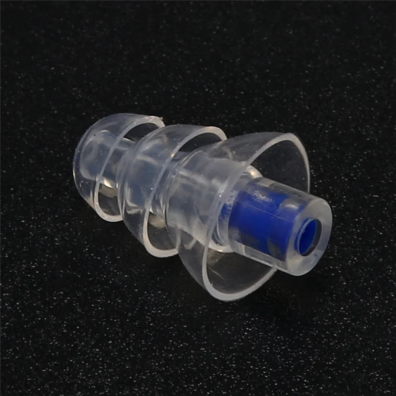 ABZZ-2X 27Db Silicone Earbud Musician Filter Earplugs Noise Reduction Cancelling Hearing Protection Earbud Reusable (Blue)