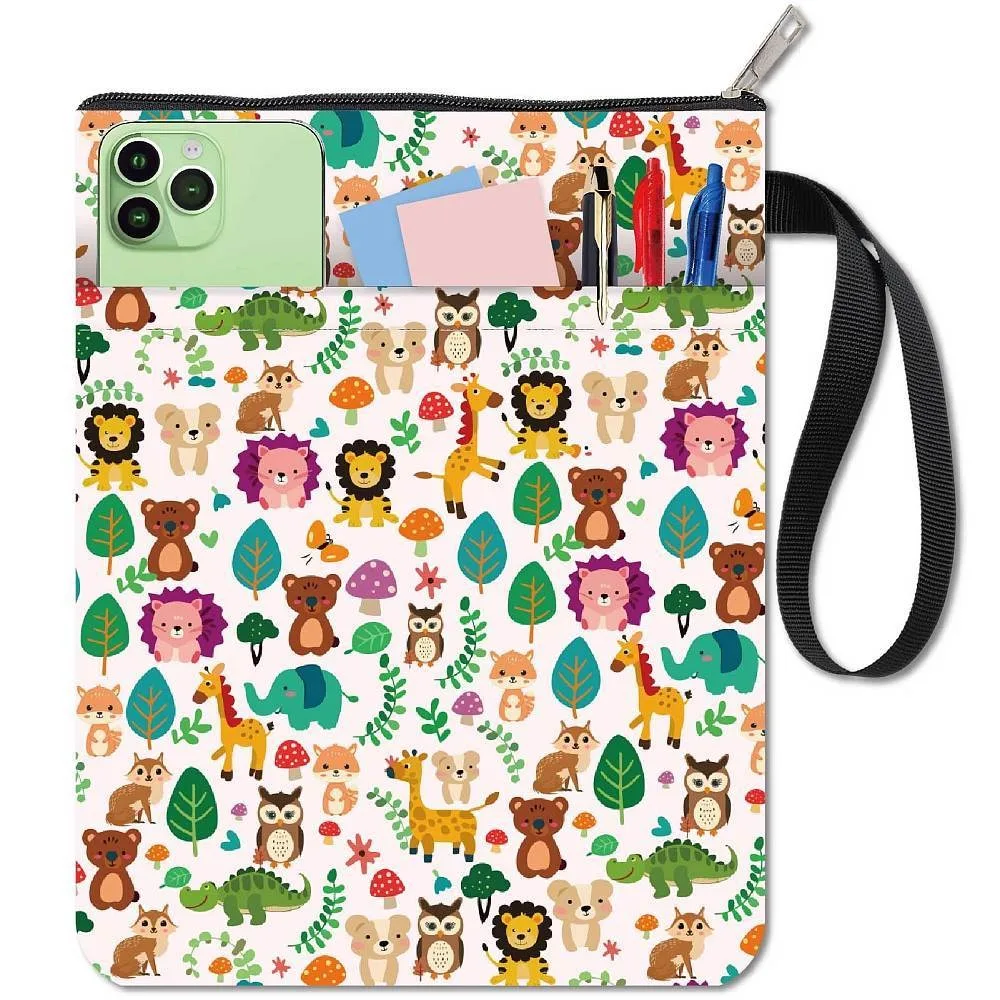 Cloth Book Cover Notebook Wraps Rectangle Animals 280x220mm