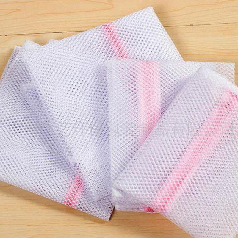 Zippered Mesh Laundry Wash Bags Foldable Thicken Delicates Lingerie Underwear Washing Machine Clothes Protection Net Laundry Bag