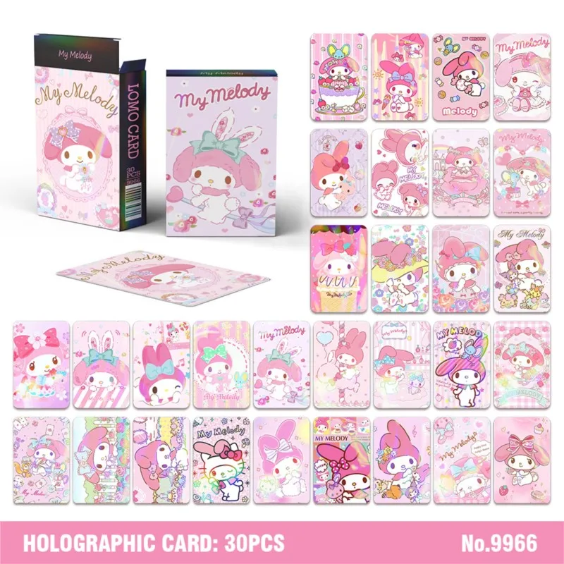 30 قطعة بطاقات الليزر مزدوجة الجوانب الكرتون كول-u-omi كيتي القط كول الاطفال اللعب هواية المقتنيات ألعاب بطاقات الصور جمع لعبة