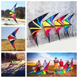 Kostenloser Versand Dual Line Stunt Drachen Flying Power Drachen Fabrik Erwachsene Drachen Linie profession elle Drachen Regenbogen Drachen Windkraft Schlange