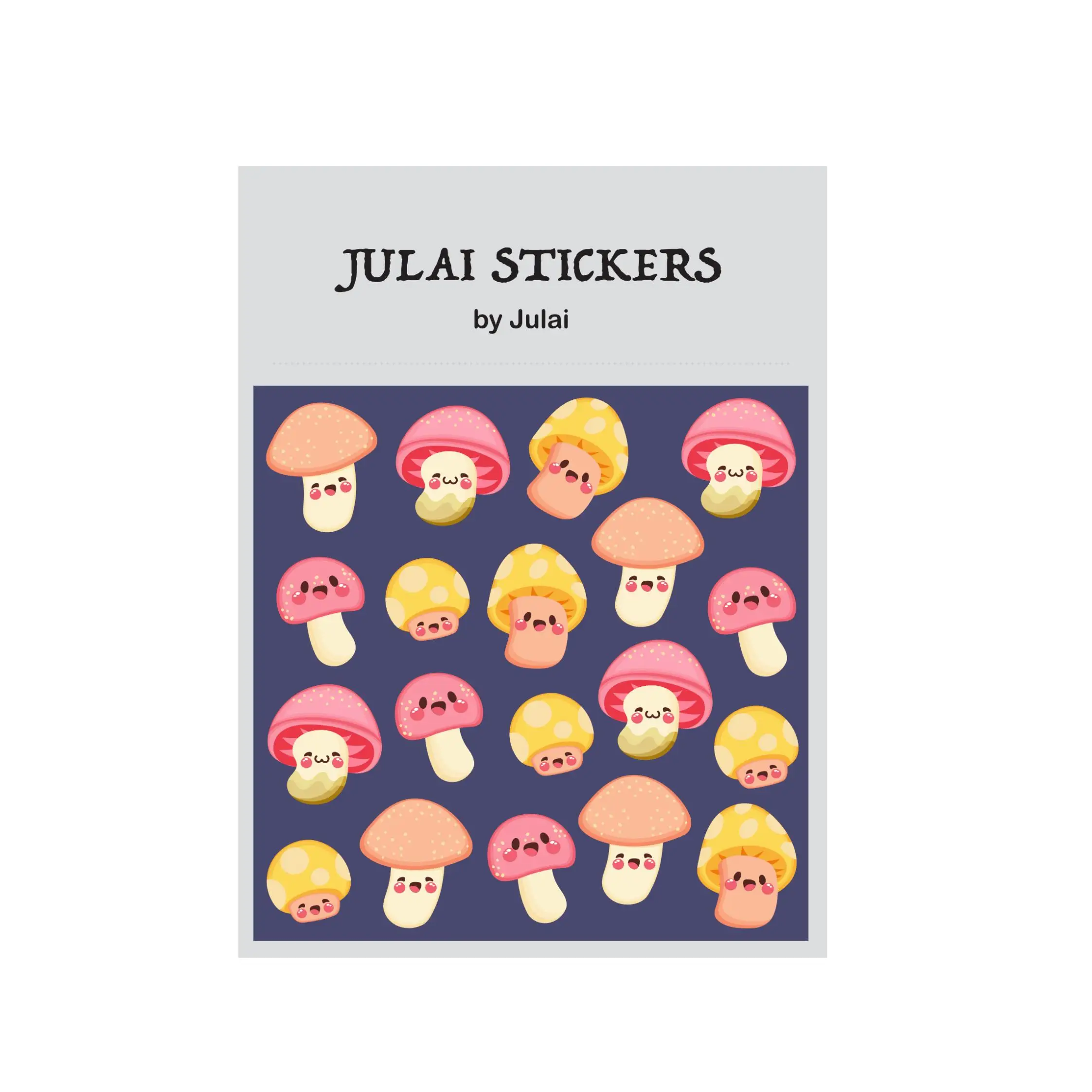 Colorful Cute Decorative sticker sheets Mushrooms kawaii Decor Sticker for Planner Notebook Journal Phone Diary Scrapbooking