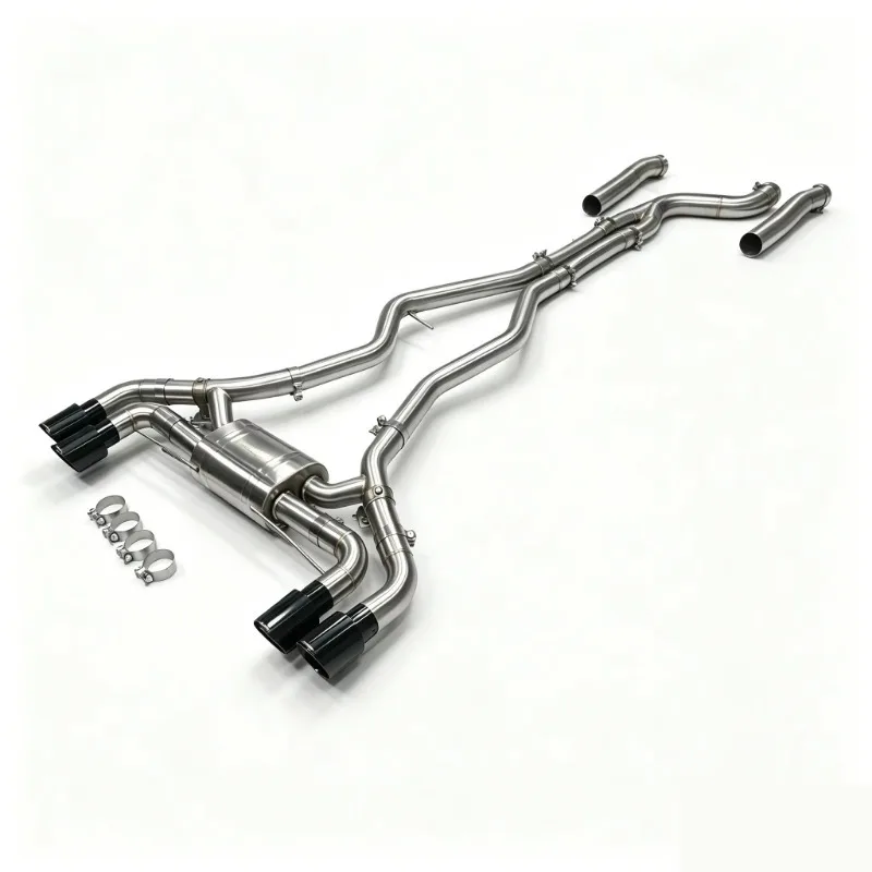 New 304 Stainless Steel Valvetronic Catback Exhaust System for M240i G42 3.0T 2020 with Brushed Finish and 3 Year Warranty