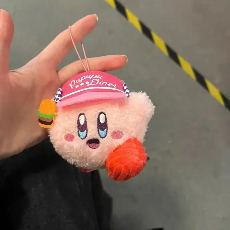 Kirby Plüschpuppe Spielzeug Cartoon Anime Niedlicher Kirby Schlüsselanhänger Mode Rucksack Anhänger Weicher Autoschlüsselring Mädchen & Kind Urlaubsgeschenke