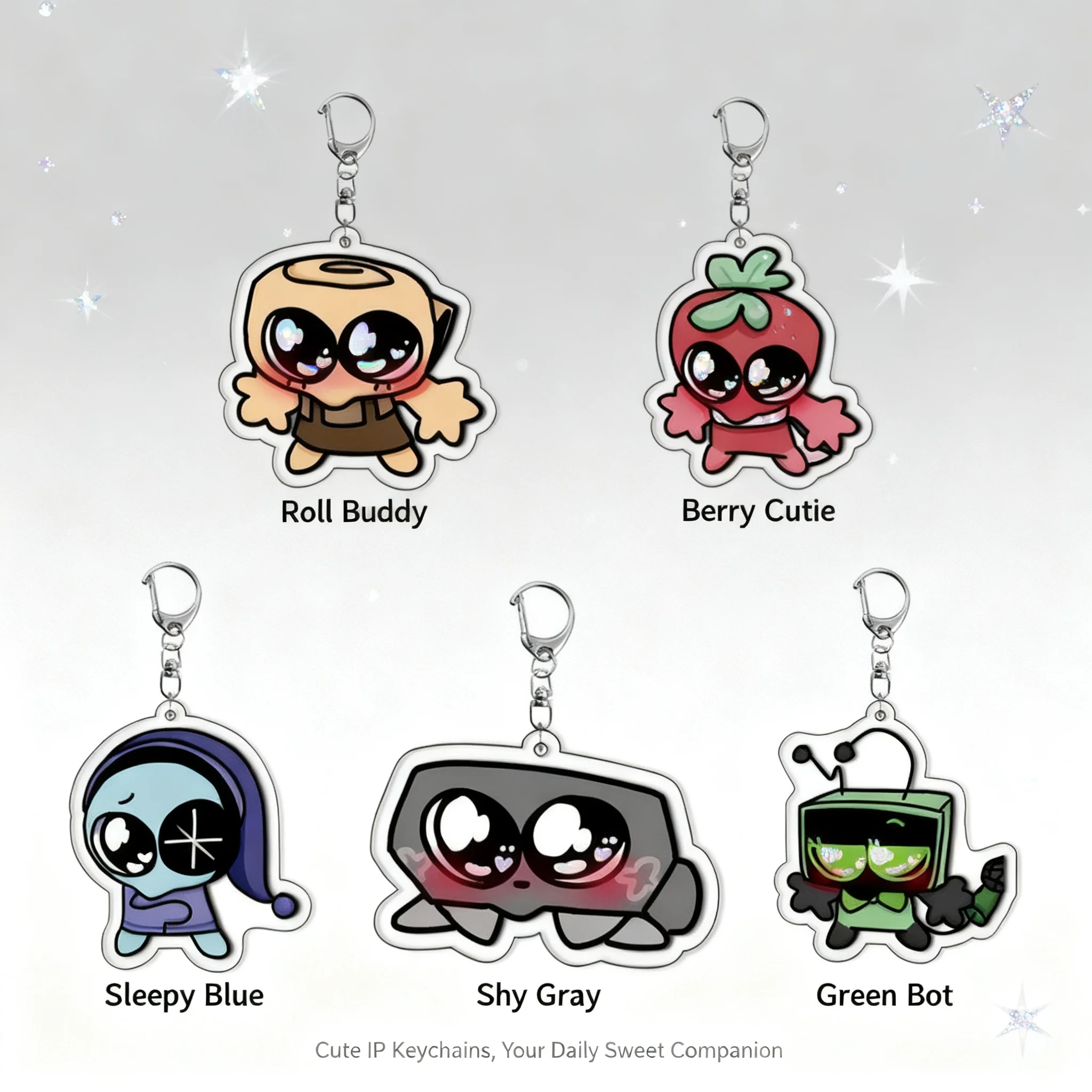 

Dandys World Plush Scraps Acrylic Keychain Pendant Charm for Bag Phone Laptop Accessories Cute Kawaii Anime Gift Collection