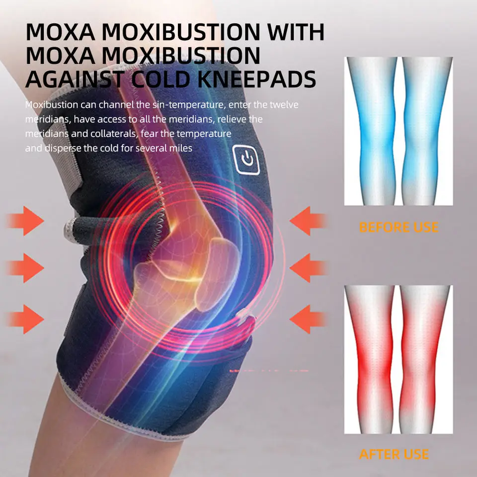 Electric Knee Massage Heated Physiotherapy Arthritis Infrared Rehabilitation Leg Pad Relieve Pain Rheumatic Relief Knee massage